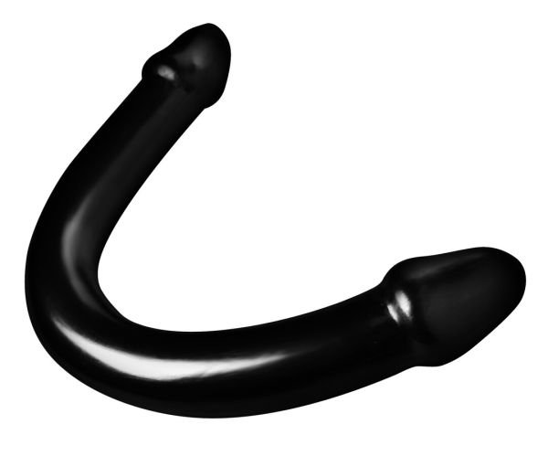XR Brands XXL Dubbele Dong Zwart 28 Duim