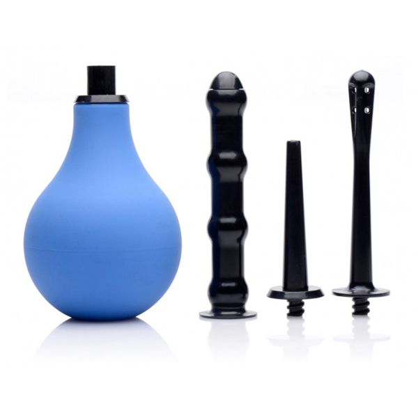 XR Brands Anale Douche Kit met Drie Verwisselbare Punten