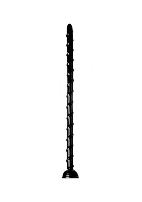XR Brands Vertebrale Slang Zwart Dildo Dun 46cm