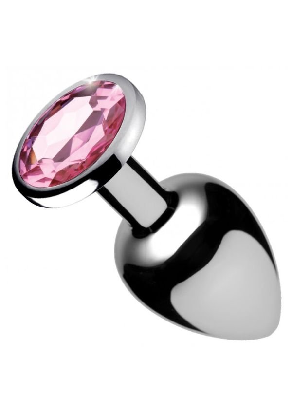 XR Brands Pink Gem Metalen Plug, Large