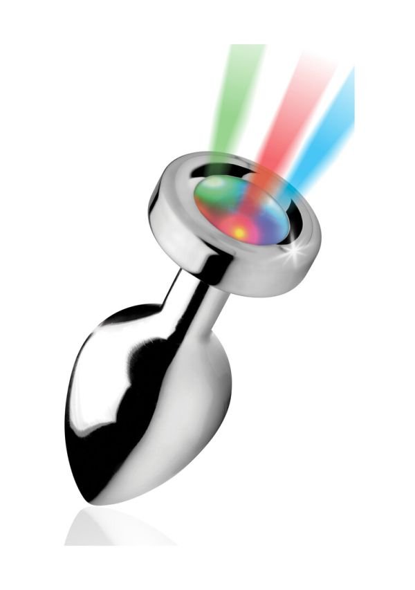 XR Brands Light Up Metalen Plug, Medium