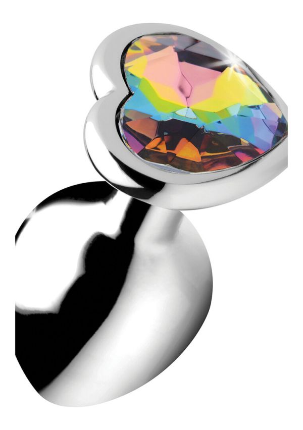 XR Brands Regenboog Prism Hart Buttplug