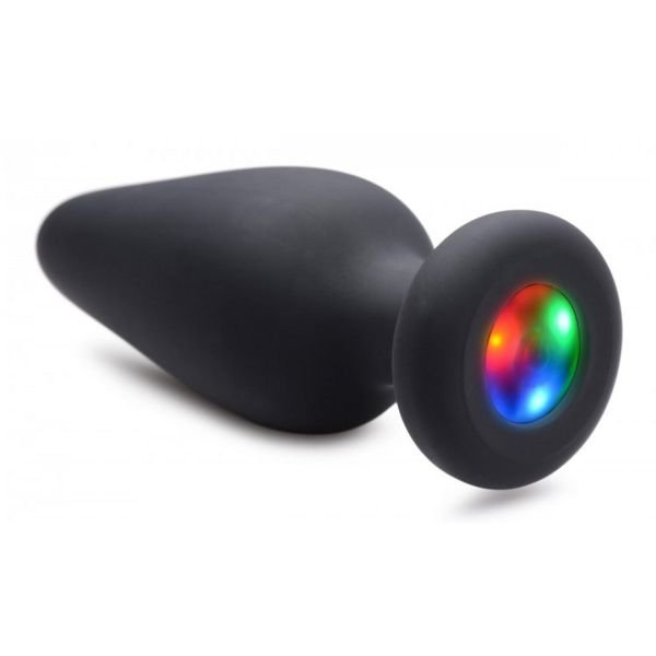 XR Brands Light Up Siliconen Plug, Middelgroot