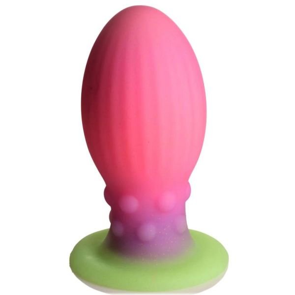 XR Brands Xeno Ei Glow-in-Dark Roze XL Siliconen