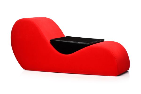 XR Brands Liefdes bank rood chaise lounge schuim