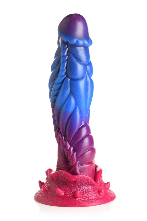 XR Brands Intruder Fantasie dildo met Glitter, Paars
