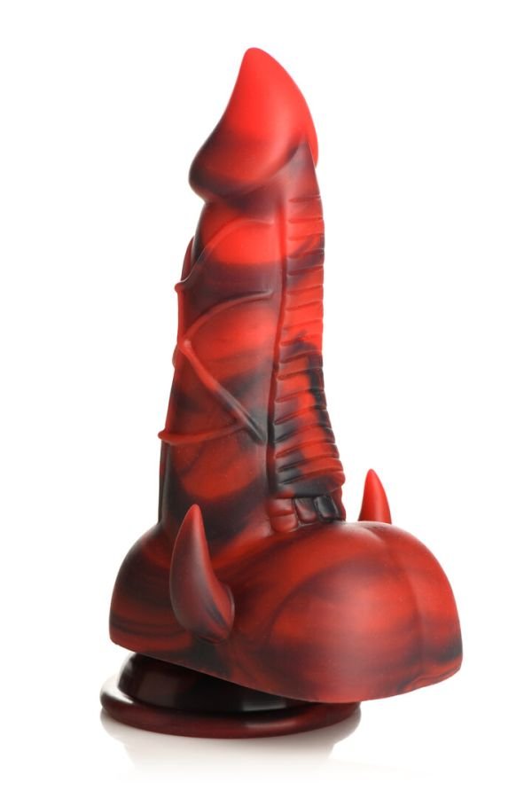 XR Brands Horny Devil, Rood Demon Siliconen dildo