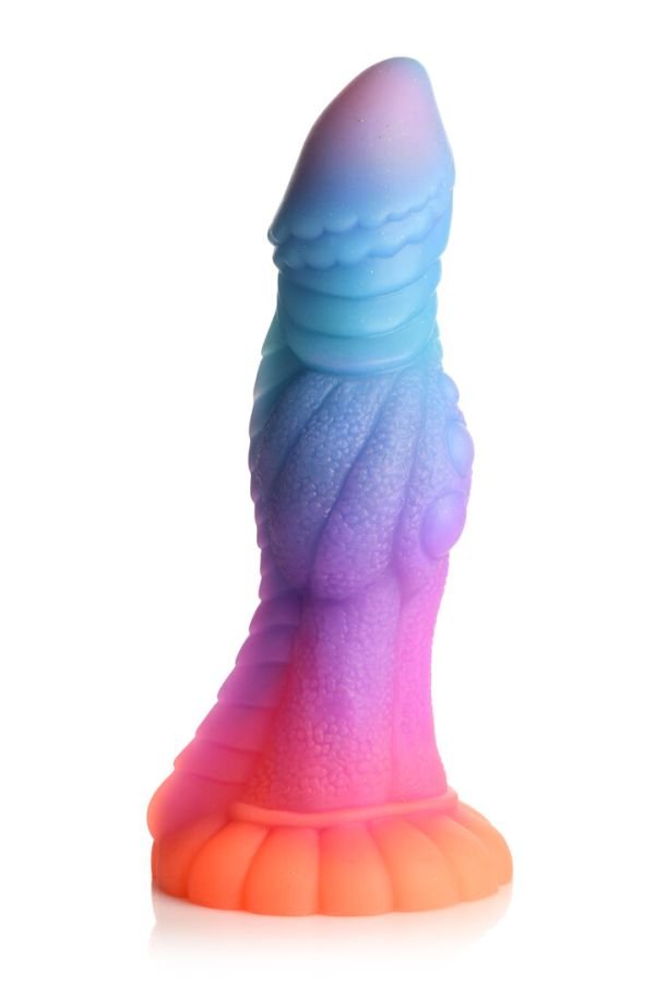 XR Brands Galactic Cock, Getextureerde Glitter Alien