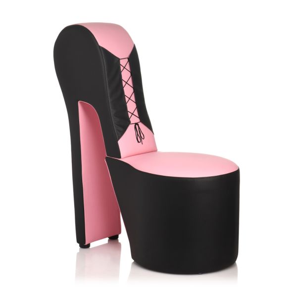 XR Brands klassieke stilleto rijdende stoel roze