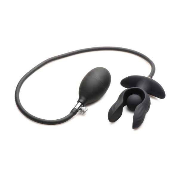 XR Brands Dark Pearl Opblaasbare Vibratoire Plug Remote