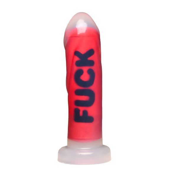 XR Brands FUCK, Gedurfd Rood Message dildo