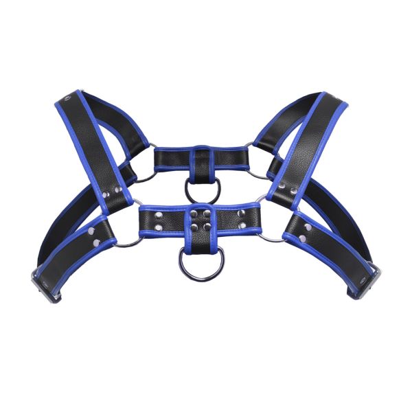XR Brands Bulldog Harnas voor Puppy Spel in Blauw