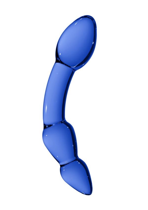 Chrystalino Superior, Diepe Blauwe Glas dildo