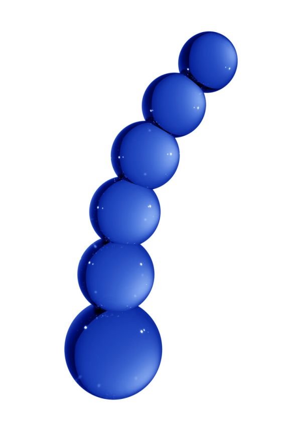 Chrystalino Planets Glazen Dildo, Blauw Borosilicaat
