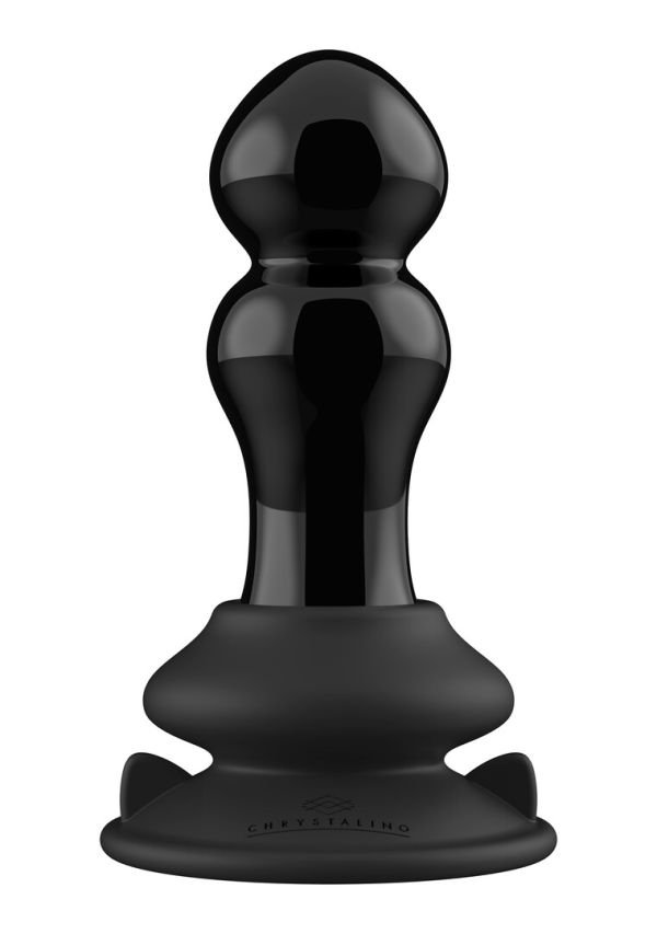 Chrystalino Rimly Trilende Glazen Buttplug Afstandsbediening