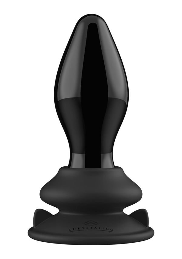 Chrystalino Stretchy Glazen Vibrator Uitbreidbare Afstandsbediening