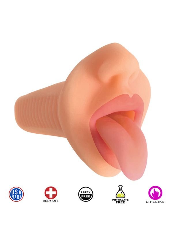 Curve Toys Courtney Vibrating Mouth Stroker