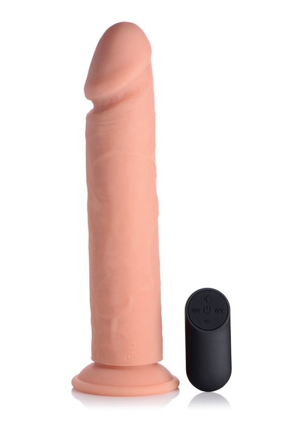 Curve Toys Afstandsbediende Realistische Siliconen Dildo, 26 cm