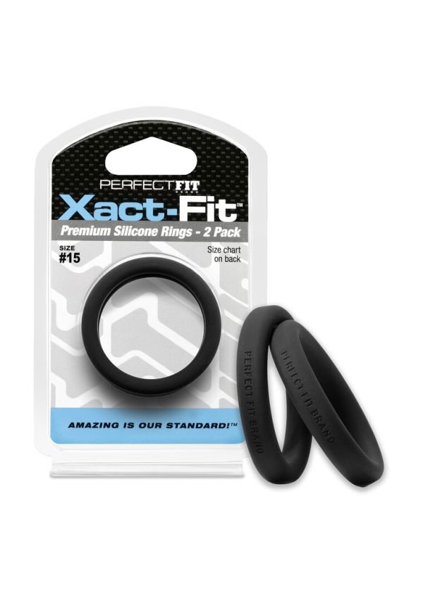 PerfectFitBrand Xact-Fit #15 Center-Fit Precisie Cockring Pair