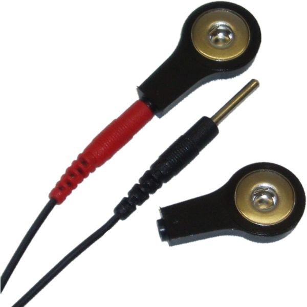 ElectraStim 2mm om 4mm druk-stud adapter paar