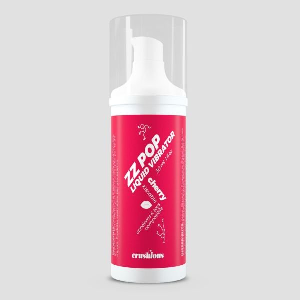 Crushious ZZ Pop Cherry Liquid Vibrator, 30ml Kissable