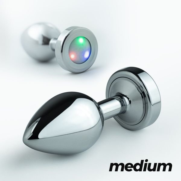 Crushious Borealis LED Anale Buttplug met RGB Verlichting, Middel