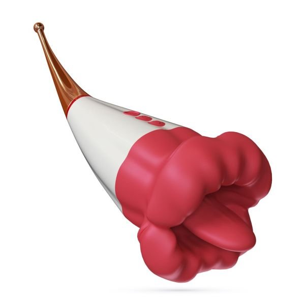 Crushious Jagger likkende dual-tip vibrator rood