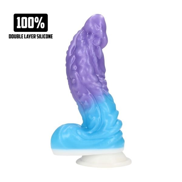 Fiction Cocks Galactic Hydra dildo, Paars-Blauw Kosmisch