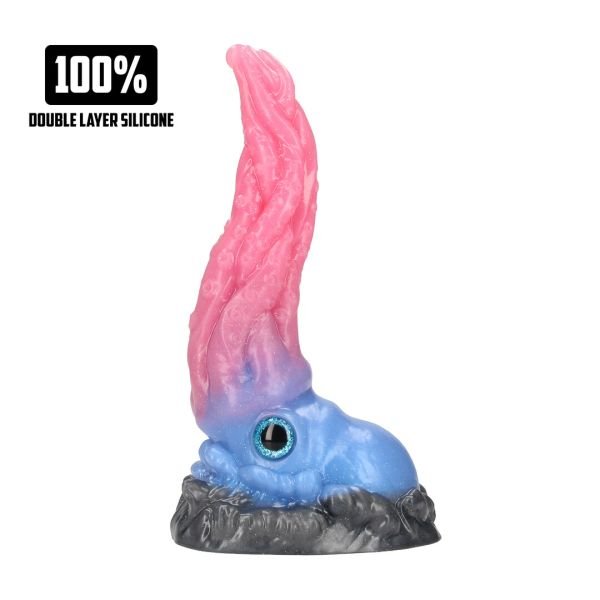 Fiction Cocks Kraken's Lick dildo, Blauw-Rood Fantasie
