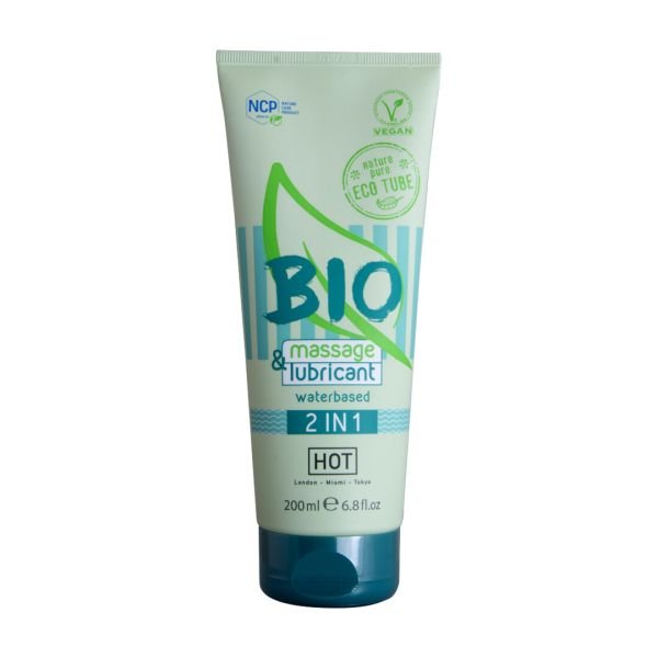 HOT 2 In 1 Massage en Glijmiddel 200ml Organische Formule