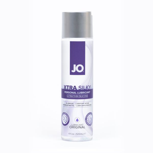 JO Xtra Silky Ultra-Dun Siliconen Glijmiddel, 120ml