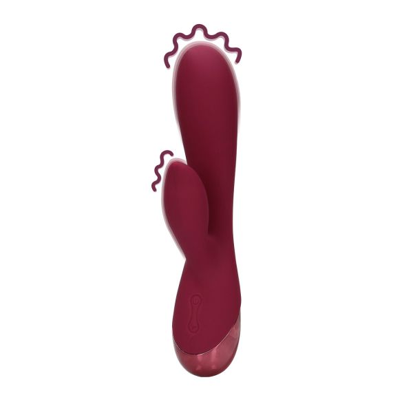 Loveline Donker Kers Konijn Vibrator Dubbele Stimulatie