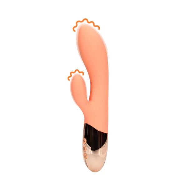 Loveline Ultra Zacht Siliconen Konijn Vibrator Perzik