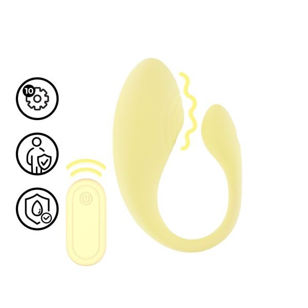 Loveline Afstandsbediening Geel G-spot Massager