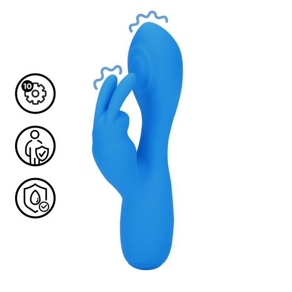 Loveline by Shots mini rabbit vibrator, blauw, 12,9 cm