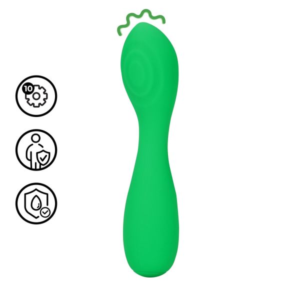 Loveline Mini Flexibele Vibrator Gebogen Groen