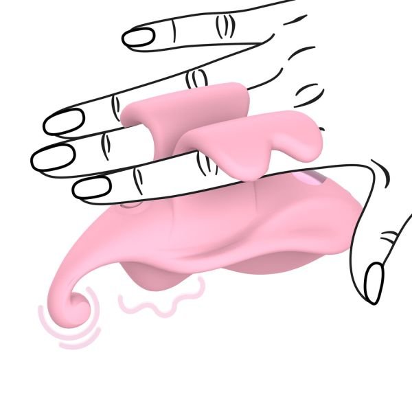 Loveline Duaal Vinger Vibrator met 9 Modi Roze