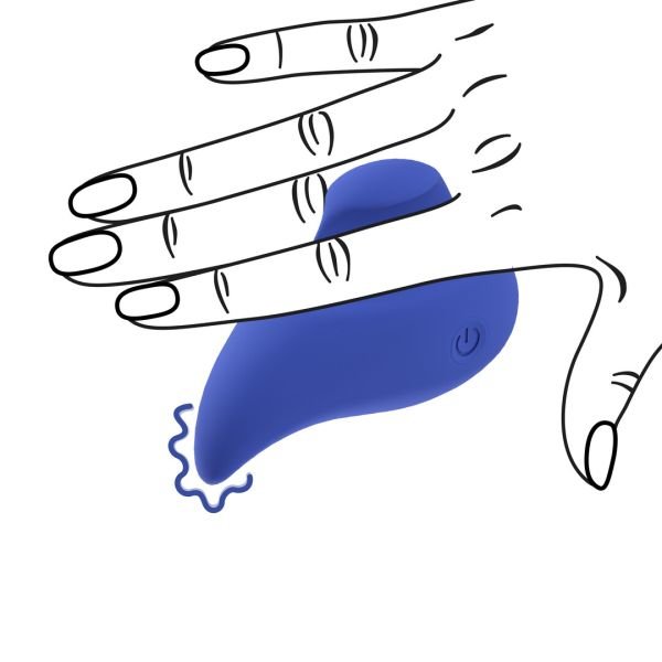 Loveline Ergo Grip lay-on vibrator met ergonomisch ontwerp