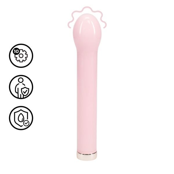 Loveline glazen bol vibrator roze glad en luxe