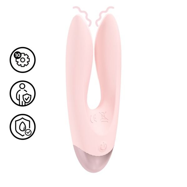 Loveline Amour Dubbele-Motor Romantische Vibrator Roze