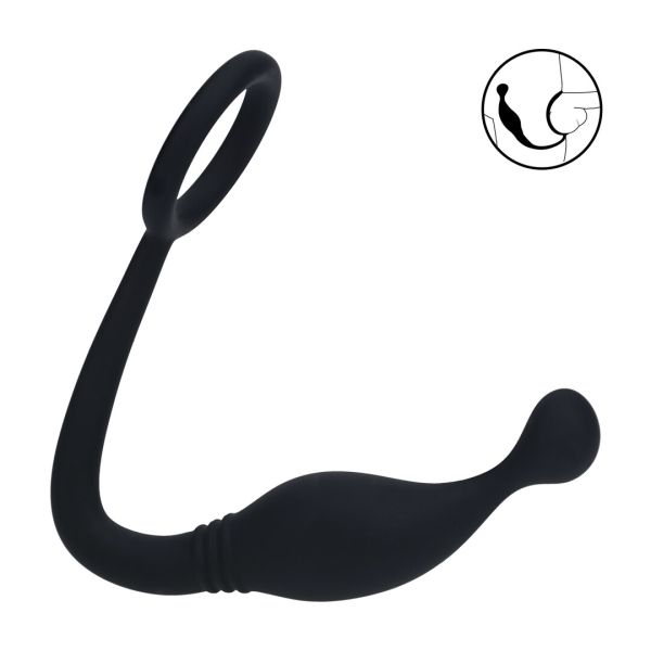 Levelz Medium Siliconen Cockring met Prostaatmassager