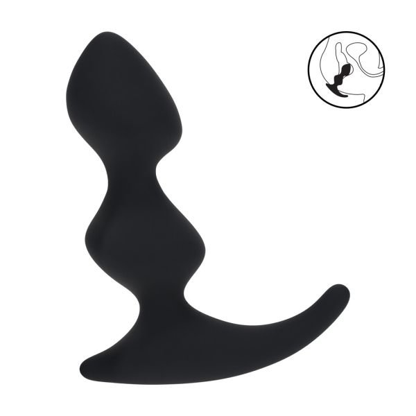 Levelz by Shots Full Double Ripple Zwart Prostaatvibrator