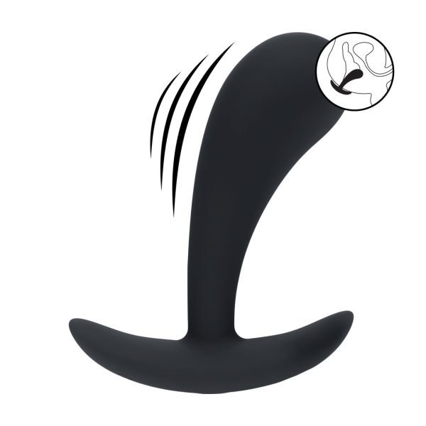 Levelz Medium Siliconen Prostaatmassager, Gekromde Tip