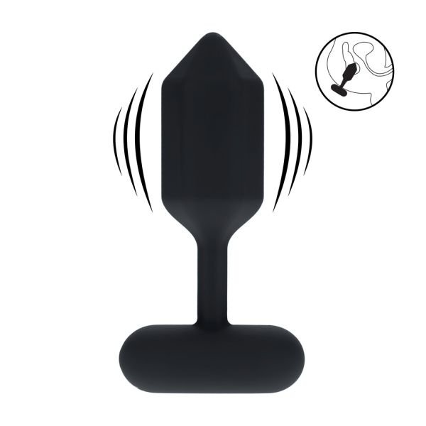 Levelz Hexagonal Anale Plug, Medium Zwart