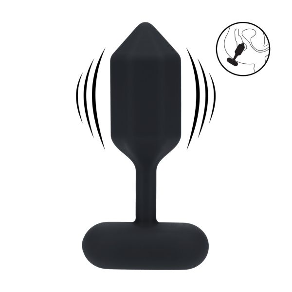 Levelz Hexagonal Anale Plug, Large Zwart