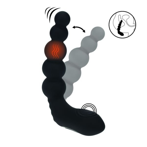 Levelz Heating Vibratoire Bendable Beaded Siliconen Stimulator