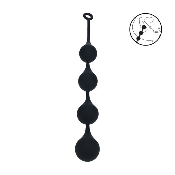 Levelz Waterdrop Anale Kralen XXL Black 60mm