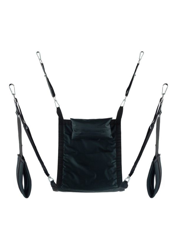 Mr. Sling klassieke zwarte canvas sling met 4 punten