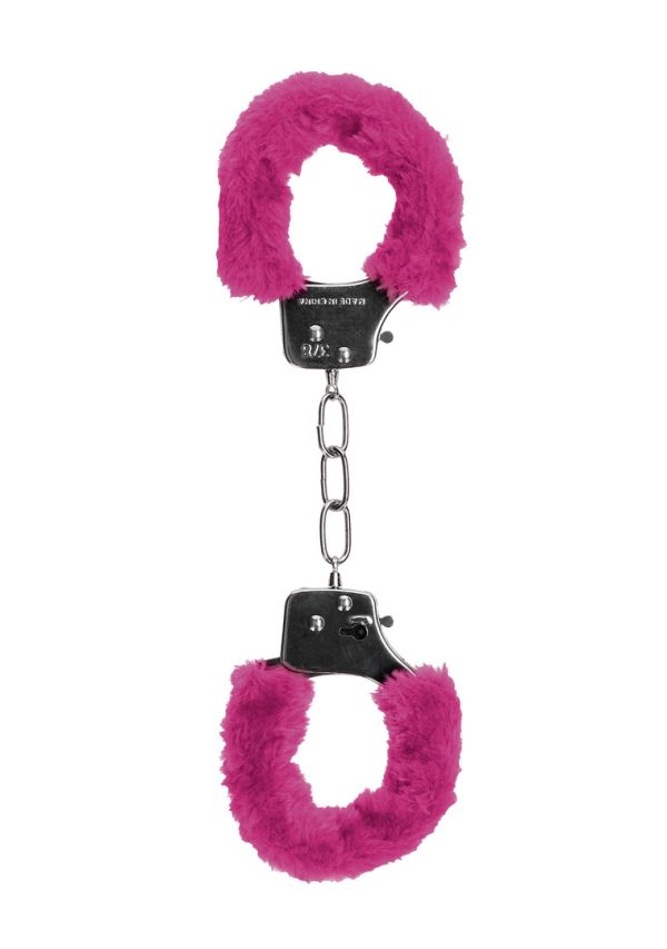 Ouch! Pleasure pluche handboeien, roze