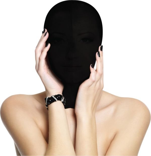 Ouch! Subjugation masker met rug-ritsluiting, Glanzend